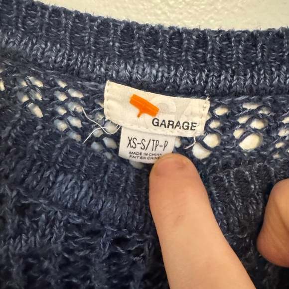 Garage Blue Knit Sweater - Picture 2 of 2